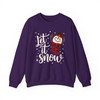 Snowman Let It Snow Christmas Cricut Holiday Sweatshirt S-5XL