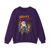 Merry Santa Preppy Vintage Holiday Christmas Clipart Sweatshirt S-5XL