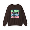 Retro 12 New Chapters Groovy 365 New Chances Aesthetic New Year Sweatshirt S-5XL
