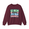 Retro 12 New Chapters Groovy 365 New Chances Aesthetic New Year Sweatshirt S-5XL