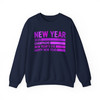 New Year 2026 Champagne NYE Party Crewneck Purple Graphic Sweatshirt S-5XL