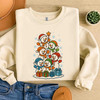 Festive Snowman Stack Cute Winter Wonderland Holiday Sweatshirt S-5XL