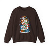 Festive Snowman Stack Cute Winter Wonderland Holiday Sweatshirt S-5XL