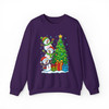 Three Snowmen Christmas Tree Cute Holiday Gifts Crewneck Sweatshirt S-5XL