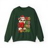 Santa Cocoa and Gnomes Ho Ho Ho Holiday Mug Crewneck Festive Sweatshirt S-5XL