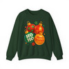 Merry Christmas Ornaments Retro Ho Ho Holiday Crewneck Festive Sweatshirt S-5XL