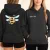 Cute Floral Bee Hoodie Honeybee Lover Gift Adult Hoodie S-5XL