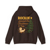 Rockin Around the Christmas Tree Western Holiday Cowboy Boot Crewneck Hoodie S-5XL