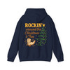 Rockin Around the Christmas Tree Western Holiday Cowboy Boot Crewneck Hoodie S-5XL
