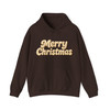 Minimalist Merry Christmas Embossed 3D Puffy Lettering Holiday Crewneck Hoodie S-5XL