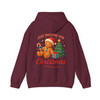 Just Waiting For Christmas Cute Gingerbread Man Holiday Crewneck Hoodie S-5XL