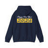 Happy New Year 2026 Gold Glitter Party Festive NYE Hoodie S-5XL