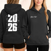 Fireworks 2026 New Year Bold Celebration Minimalist NYE Hoodie S-5XL