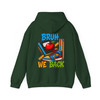 Bruh We Back Teacher Colorful Hoodie Adult Hoodie S-5XL