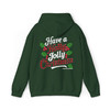 Holly Jolly Christmas Red Plaid Holiday Crewneck Festive Gift Hoodie S-5XL