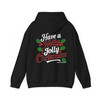 Holly Jolly Christmas Red Plaid Holiday Crewneck Festive Gift Hoodie S-5XL