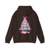 Pink Christmas Tree Cute Holiday Bow Cozy Xmas Gift Hoodie S-5XL