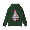 Pink Christmas Tree Cute Holiday Bow Cozy Xmas Gift Hoodie S-5XL