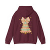 Iridescent Coquette Christmas Tree Girly Colorful Glitter Xmas Hoodie S-5XL