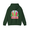 Girly Pink Christmas Coquette Tree Kids Name Xmas Hoodie S-5XL