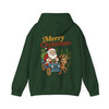Merry Santa Preppy Vintage Holiday Christmas Clipart Hoodie S-5XL