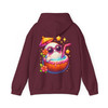 Summerween Ghost Coconut Drink Sublimation Cute Halloween Hoodie S-5XL