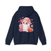 Halloween Ghost Bubble Tea Pumpkin Sublimation Hoodie S-5XL