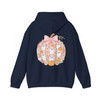 Pink Pumpkin Ghost Kawaii Halloween Floral Hoodie S-5XL