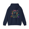 Neon Boo Halloween Cute Ghost Bow Hoodie S-5XL