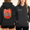 Colorful Glitter Merry Ornament Coquette Bow Holly Jolly Hoodie S-5XL