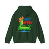Hand Drawn Coquette Christmas Tree Festive Hoodie S-5XL