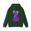Christmas Tree Coquette Pastel Pink Bow Holiday Hoodie S-5XL