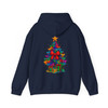 Colorful Coquette Glitter Tree Dalmantian Bow Brushstroke Hoodie S-5XL