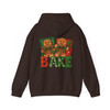 Brushstroke Gingerbread Coquette Bow Festive Baking Hoodie S-5XL
