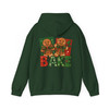 Brushstroke Gingerbread Coquette Bow Festive Baking Hoodie S-5XL