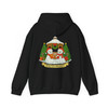 Patchwork Ghost Floral Xmas Lights Santa Hat Cute Holiday Hoodie S-5XL
