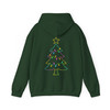 Neon Coquette Christmas Reindeer Colorful Bow Hoodie S-5XL