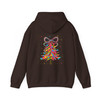 Colorful Christmas Tree Cozy Winter Holiday Hoodie S-5XL