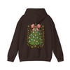 Colorful Coquette Christmas Ornament Glitter Bow Hoodie S-5XL