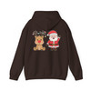 Festive Santa and Reindeer Cozy Holiday Crewneck Hoodie S-5XL