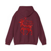 Cozy Winter Holiday Reindeer Graphic Christmas Hoodie S-5XL