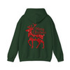 Cozy Winter Holiday Reindeer Graphic Christmas Hoodie S-5XL