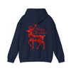 Cozy Winter Holiday Reindeer Graphic Christmas Hoodie S-5XL