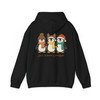 Retro Merry Penguin Christmas Funny Winter Hoodie S-5XL