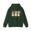 Retro Merry Penguin Christmas Funny Winter Hoodie S-5XL