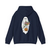 Floral Ghost Halloween Shirt Cute Spooky Fall Adult Hoodie S-5XL