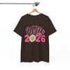 Hello 2026 Pink Daisy T Shirt, Cute Floral New Year Graphic Tee, Trendy Unisex T-Shirt S-5XL