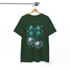 Disco Ball Bow T Shirt, Christmas New Year Party Graphic Tee, Festive Holiday Unisex T-Shirt S-5XL