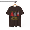 Merry Christmas Glitter Tree T Shirt, Festive Holiday Graphic Tee, Classic Unisex Christmas T-Shirt S-5XL