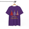 Merry Christmas Glitter Tree T Shirt, Festive Holiday Graphic Tee, Classic Unisex Christmas T-Shirt S-5XL
